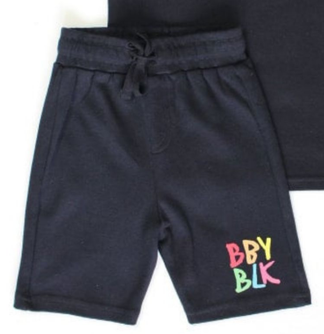 Baby Black shorts set
