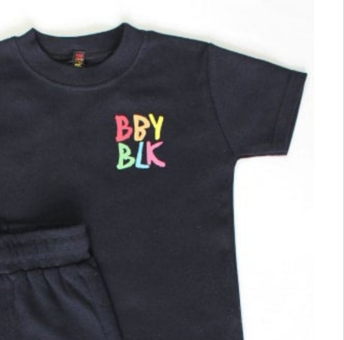Baby Black shorts set