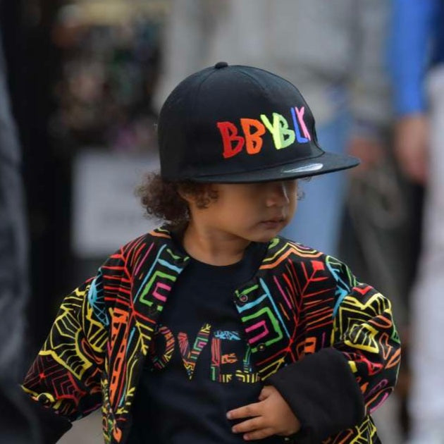 toddler snapback black cap