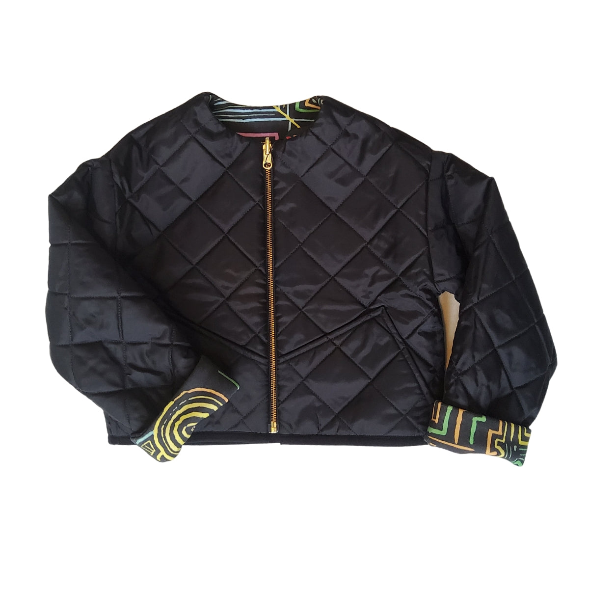 black unisex kids jacket