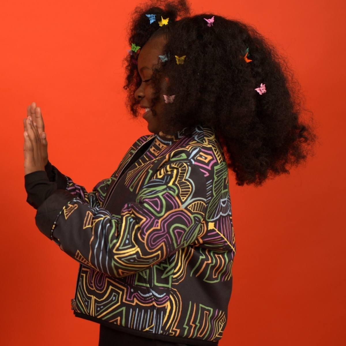 african tribal print kids jacket
