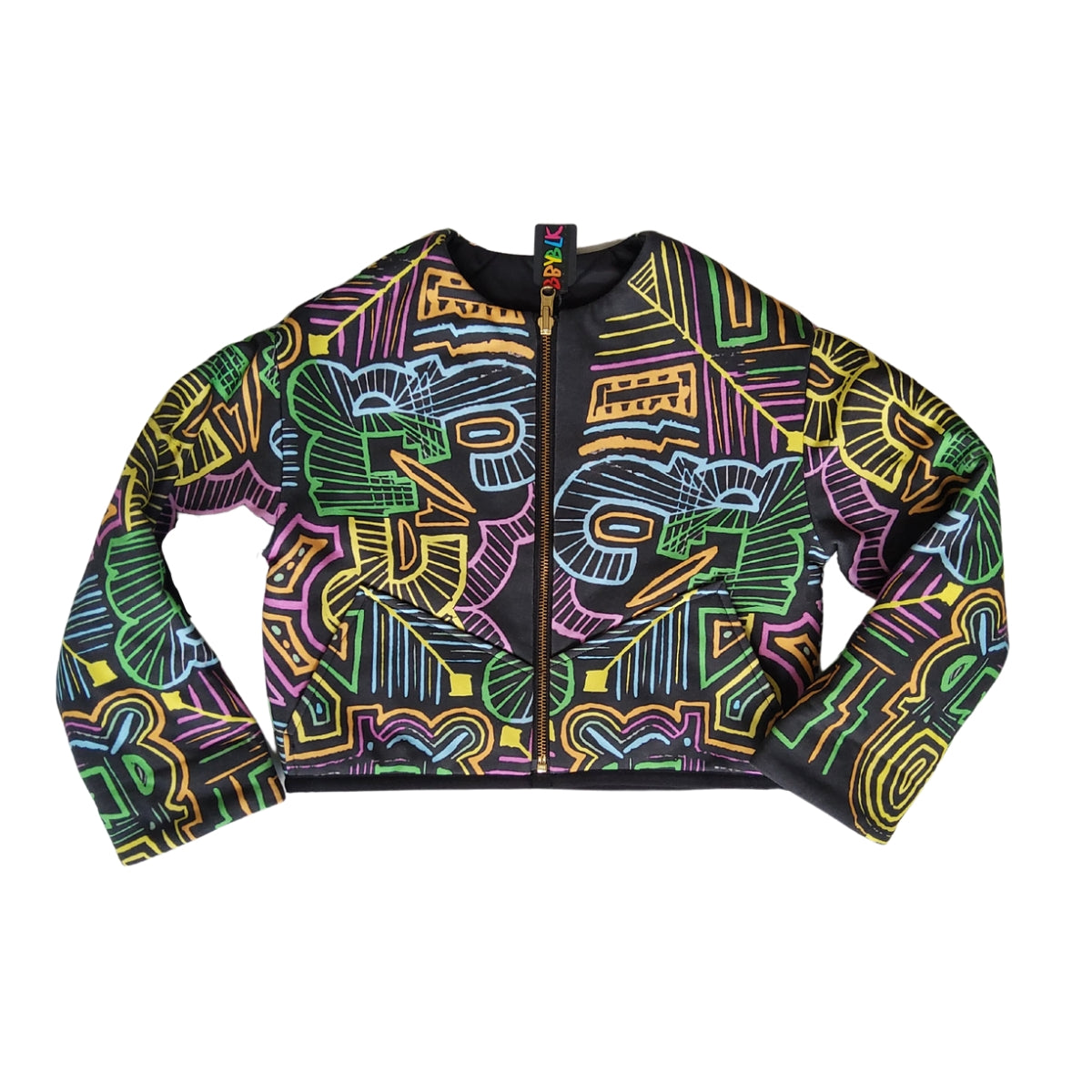unisex cropped reversible kid jacket
