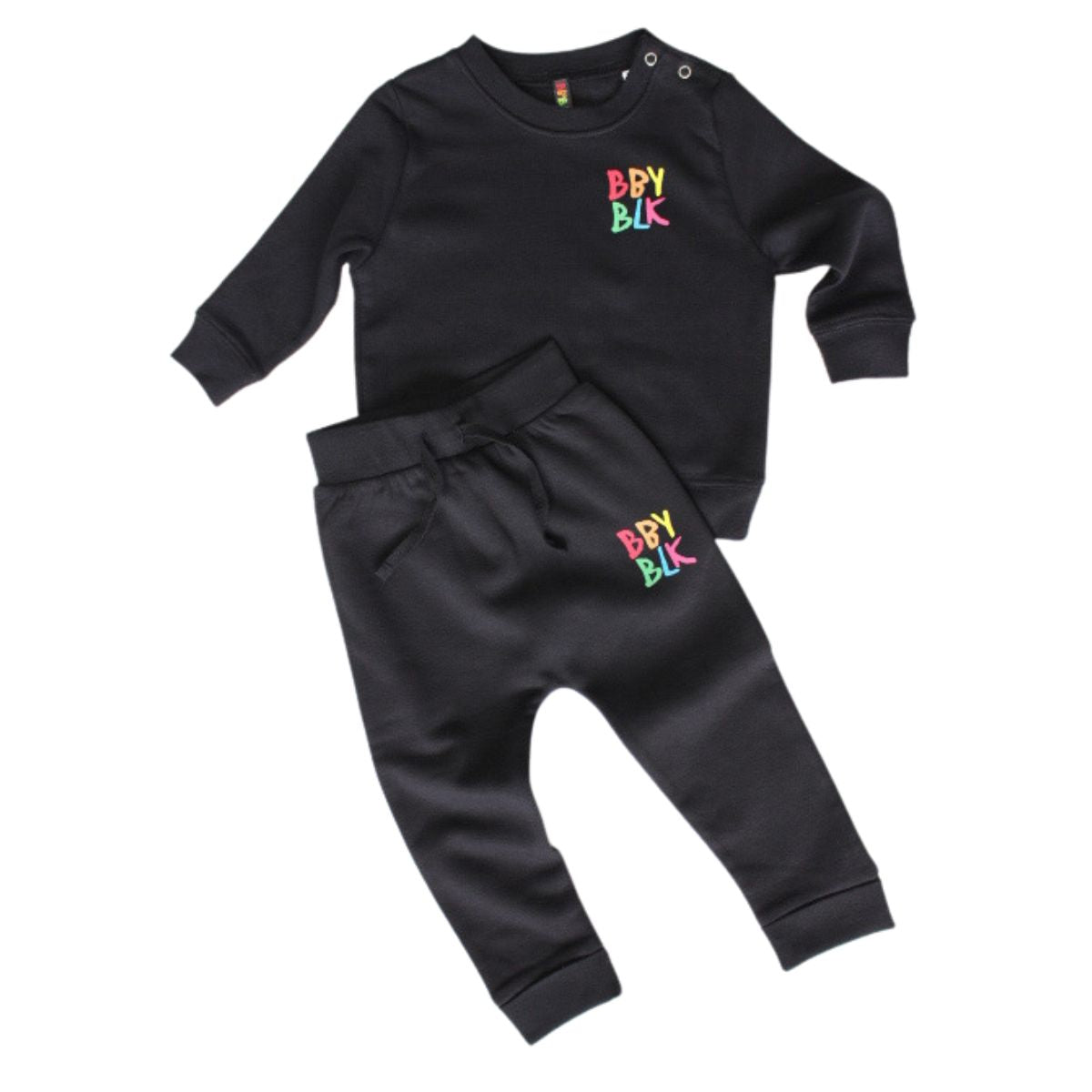 unisex baby black tracksuit