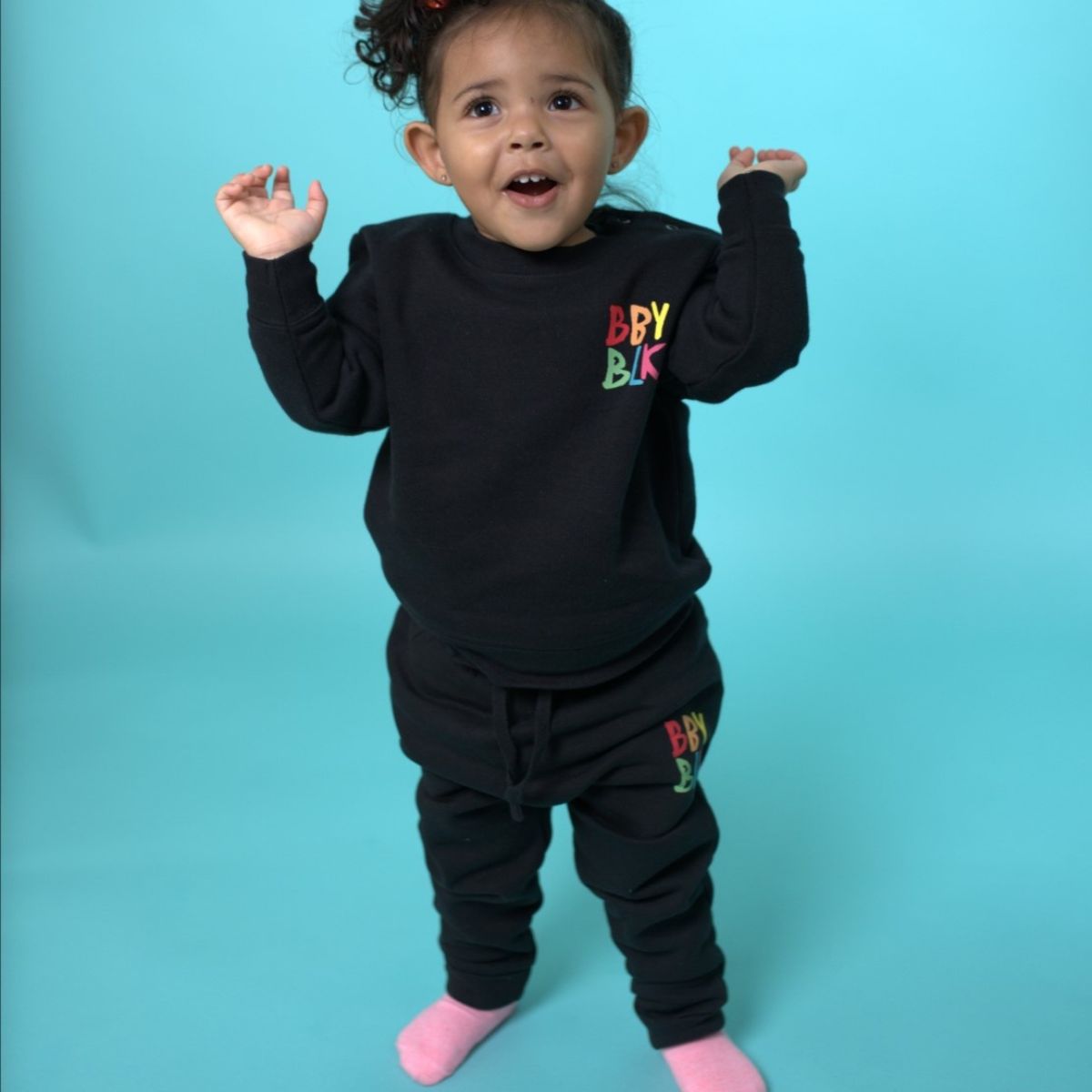 baby toddler black tracksuit